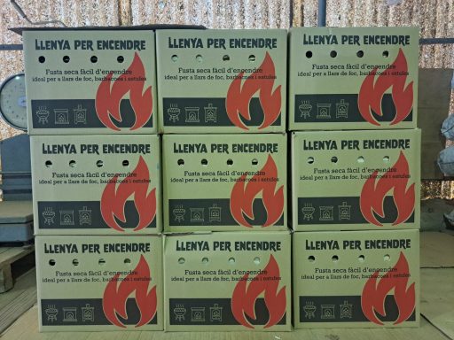 Astillas para encendido en cajas